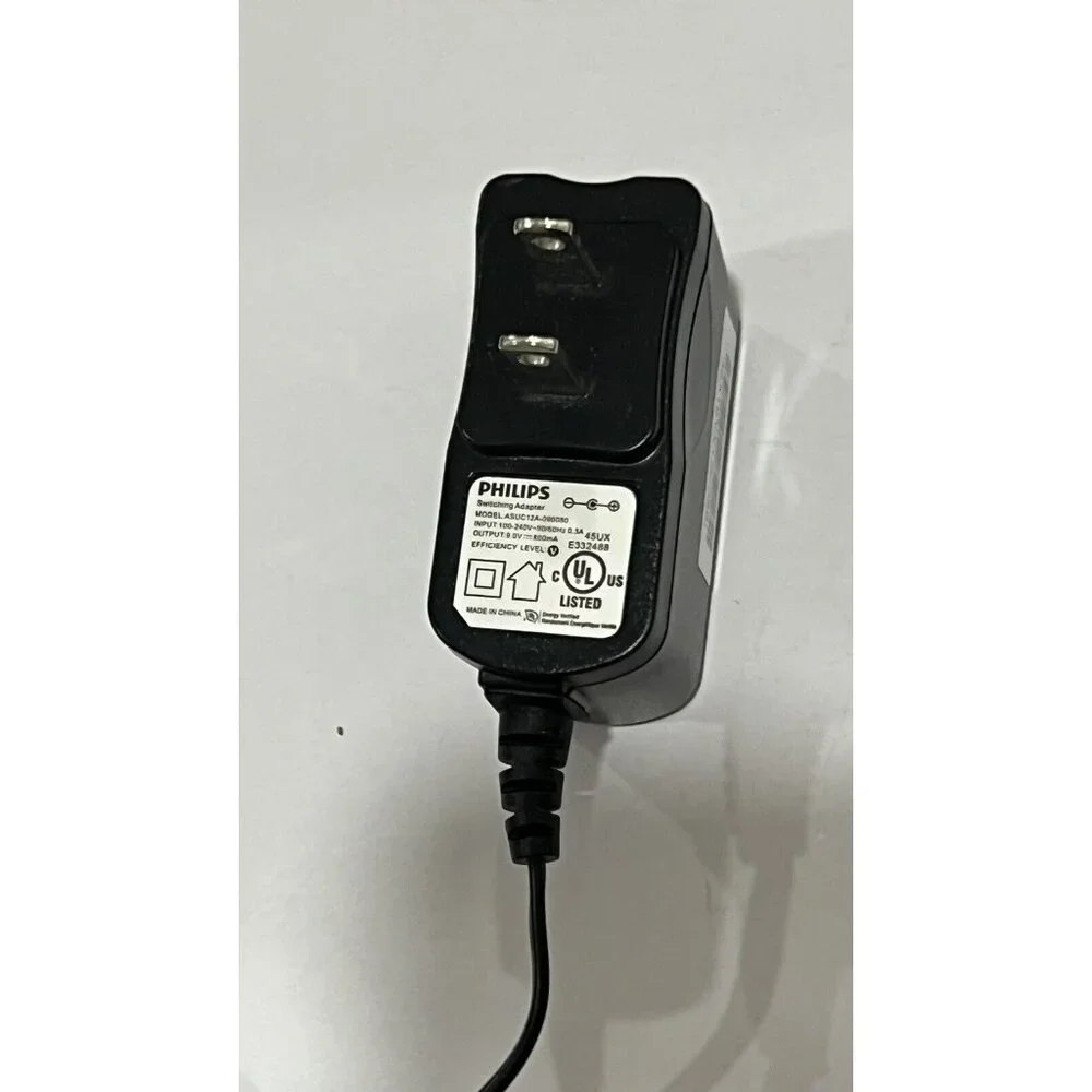 OEM PHILIPS Switching Adapter Model ASUC12A-090080 9.0V 800mA Charger Cable